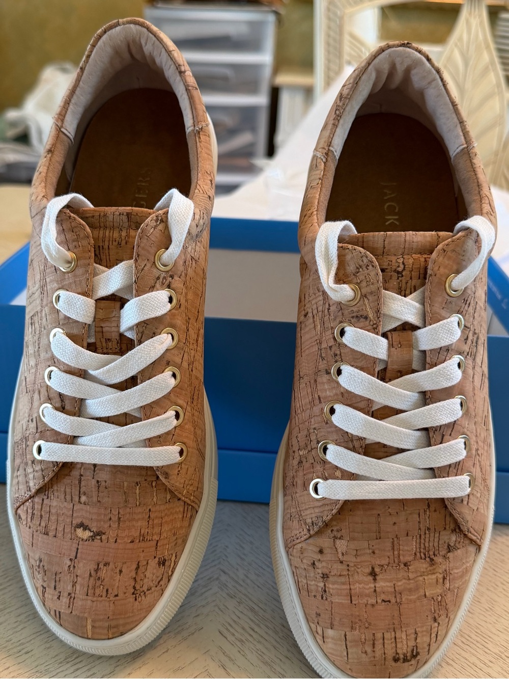 Jack Rogers Rory Sneaker Cork - Natural Cork/White